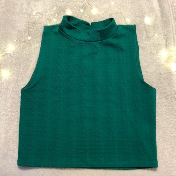 Emerald green crop turtleneck ❤️ - Picture 1 of 4